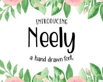 Neely - A fun casual hand drawn font