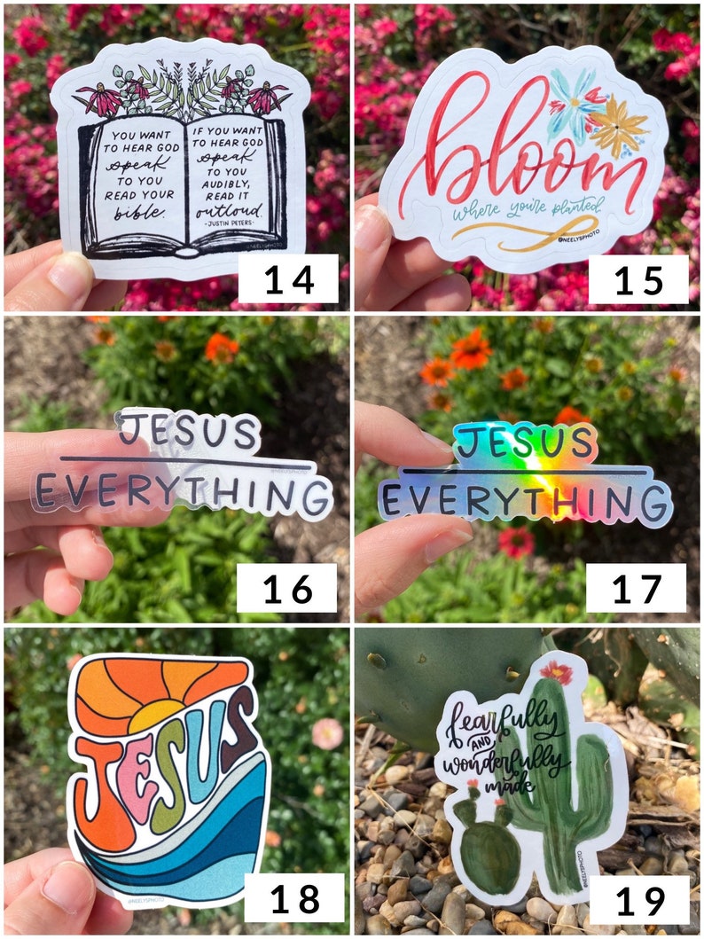 Build Your Own Sticker Pack of 6 Vinyl Die Cut Stickers Etsy