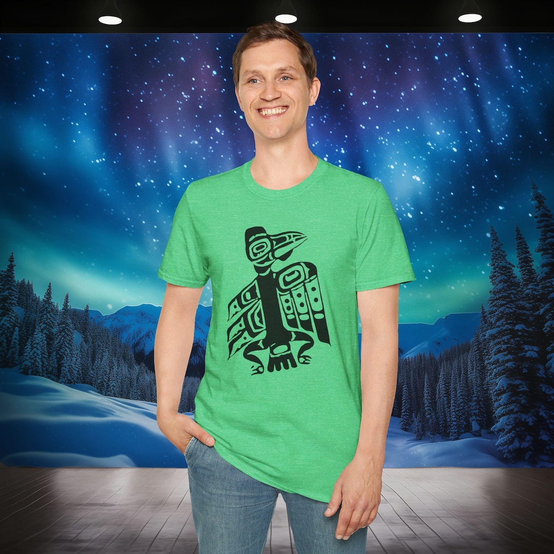 Northern Exposure Inspired Raven Shirt, Tlingit Raven, Northern