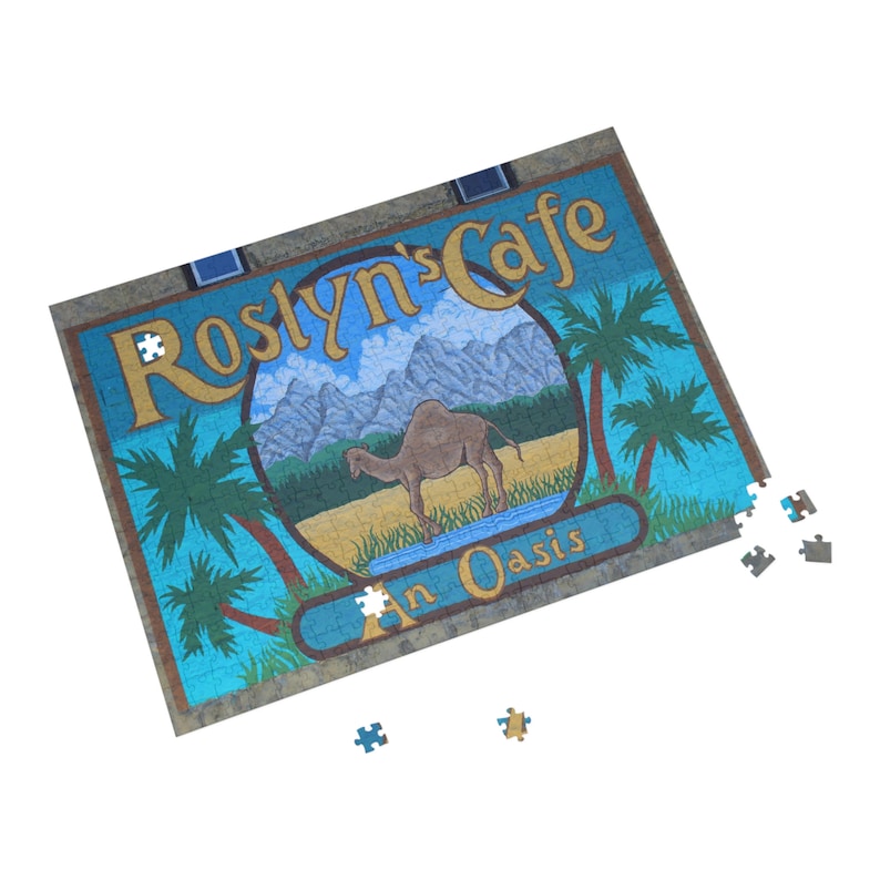 Aangepaste Roslyn's Cafe-legpuzzel, 500 stks, 1000 stks, Northern Exposure, Roslyn Washington, Cicely Alaska, puzzel, spel, cadeau, jaren 90 afbeelding 6