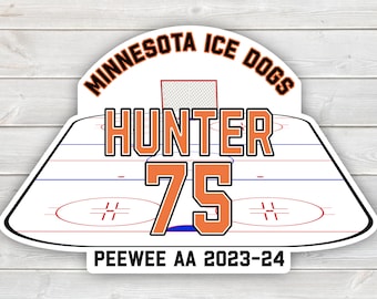 PRINTED Personalized Hockey Hotel Sign – Laminated Tournament Team Door Hanger