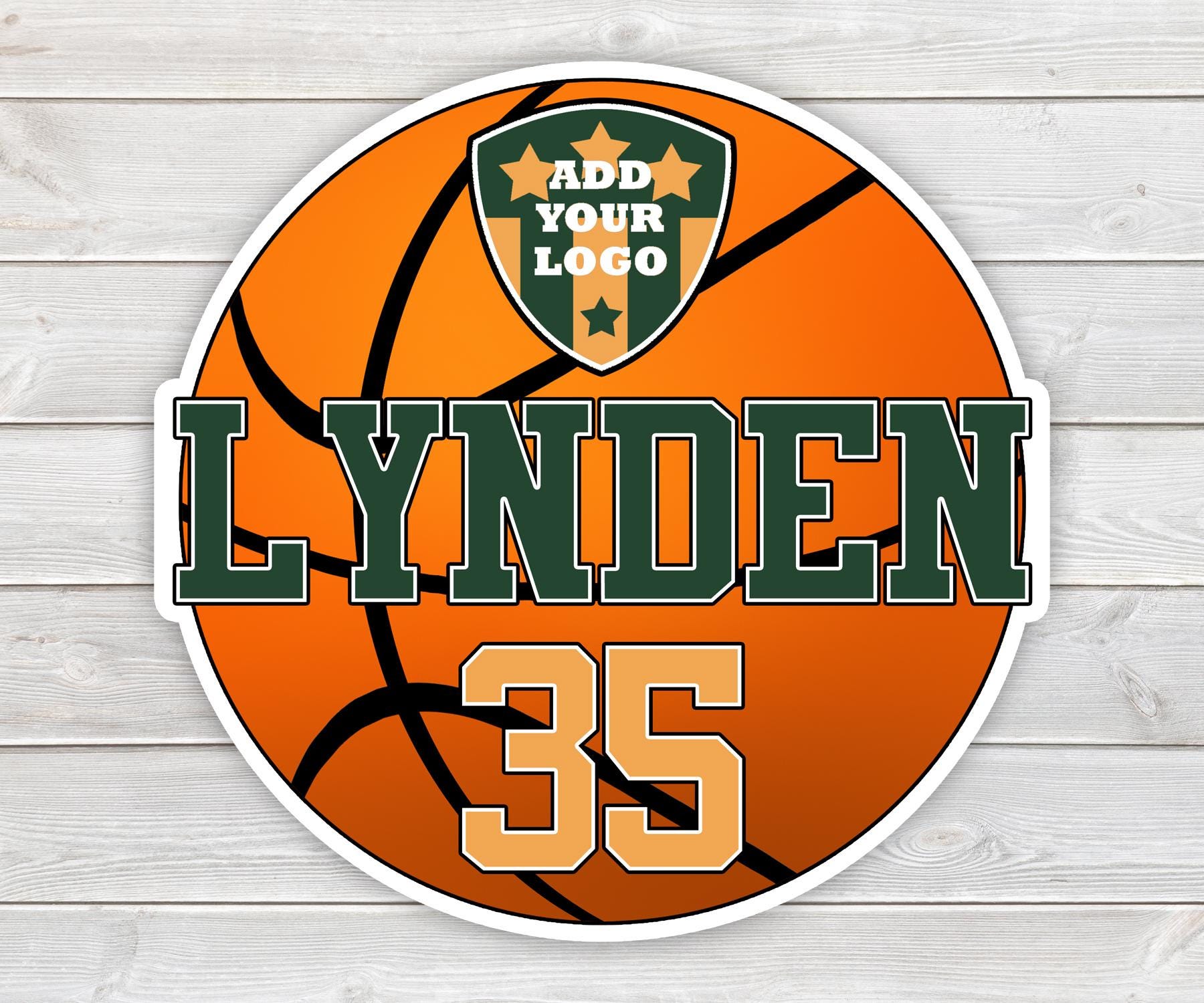 PRINTED Basketball Tournament Hotel Door Sign - Printed Laminated