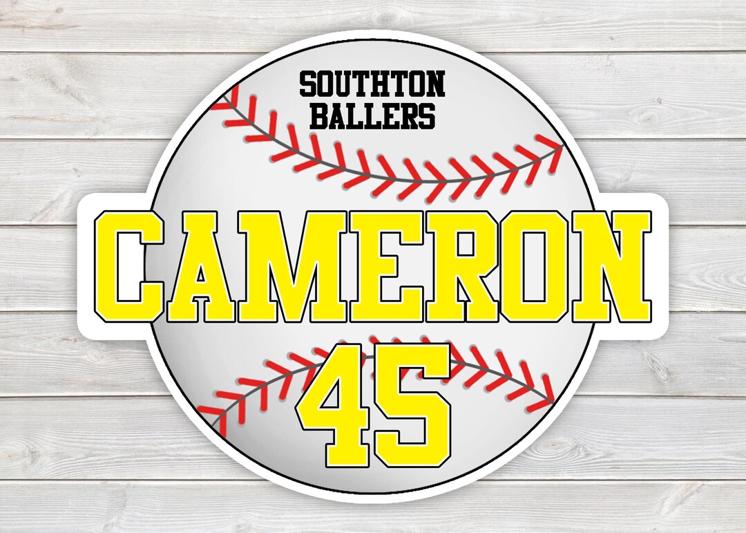 PRINTED Baseball Tournament Hotel Door Sign Laminated Team Door Hanger