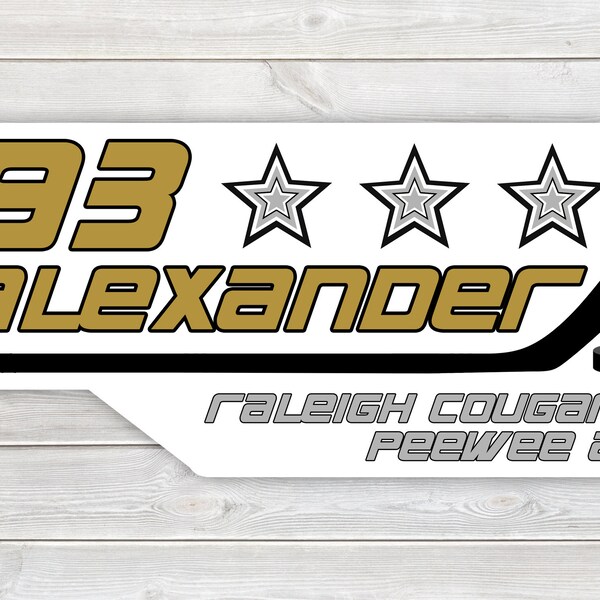 Hockey Stick Jersey Hanger Etsy