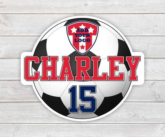 PRINTED Soccer Tournament Hotel Door Sign - Soccer Ball Laminated Team Door Hanger Personalized with Player Name, Jersey Number, Team Name