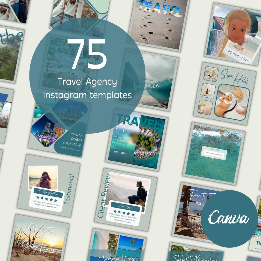 Travel Instagram Post Templates Instagram Post Instagram Story Canva ...
