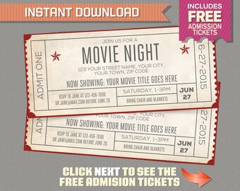 movie night etsy
