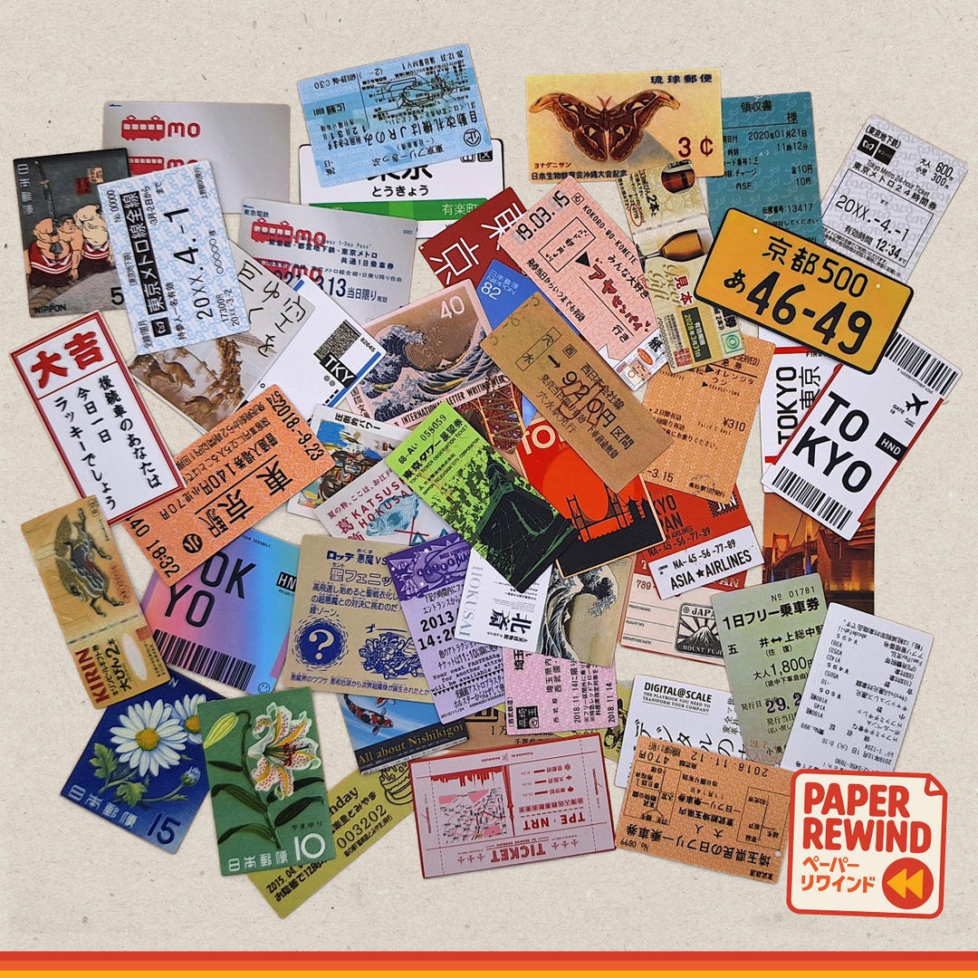 Retro Sticker Japan 60 Vintage Travel Japanese Stickers | Retro | Ticket | Stationery ...