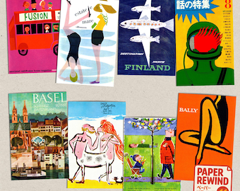 Impressões de anúncios vintage 10x15 cm | Revista de publicidade retrô | Artigos efêmeros dos anos 50, 60 e 70 | Arte de parede e artigos de papelaria