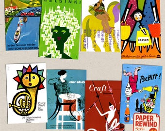Impressões de anúncios vintage 10x15 cm | Revista de publicidade retrô | Artigos efêmeros dos anos 50, 60 e 70 | Arte de parede e artigos de papelaria