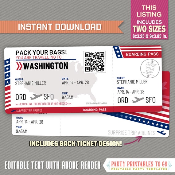 Medieval Times Surprise Reveal Tickets Instant Download Editable Gift