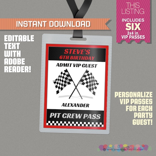 Nascar Pit Pass Etsy