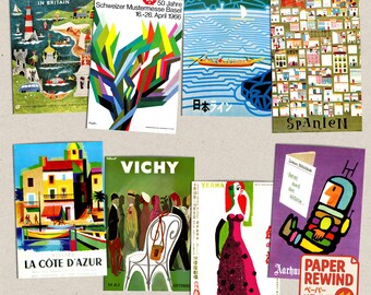 Impressões de anúncios vintage 10x15 cm | Revista de publicidade retrô | Artigos efêmeros dos anos 50, 60 e 70 | Arte de parede e artigos de papelaria