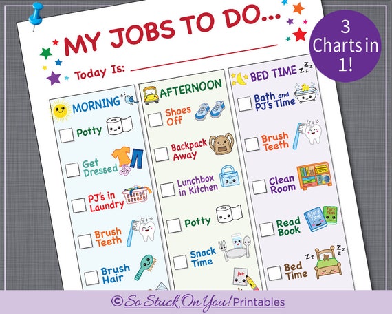 Bedtime Chore Chart