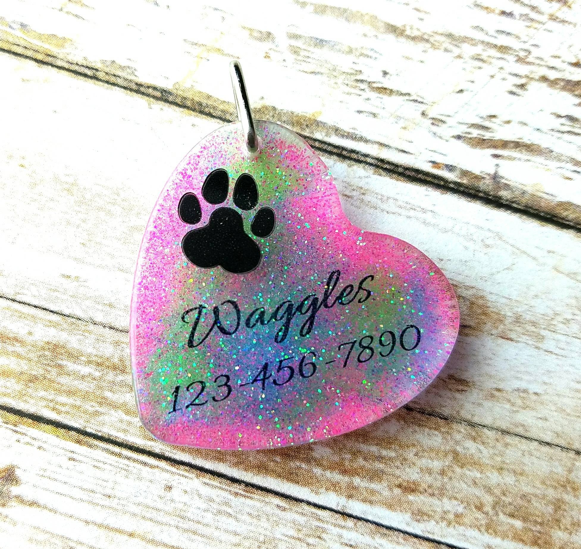 Pet Gifts Resin Pet Tag Dog Tag Pet ID Jewelry Small Dog Etsy
