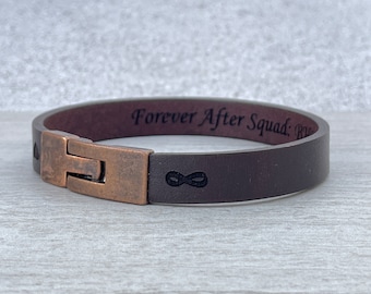 Personalisiertes Lederarmband für Männer: Personalisiertes Band