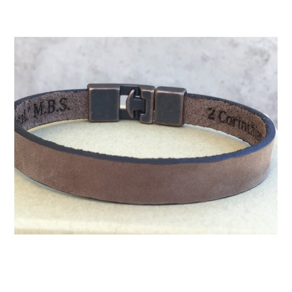 Herrarmband, Armband för män, Graverat herrarmband, Personligt läderarmband, Läderarmband, Avslappnat läderarmband, Examenspresent