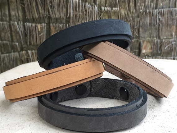 Double Strap Bracelet,Hidden Message Bracelet,Personalized Leather Bracelet,Men's Leather Bracelet,Engraved Leather Bracelet,Unisex Cuffs