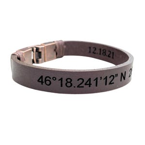 Engraved Leather Bracelet for Men: Personalized Custom Jewelry for Men