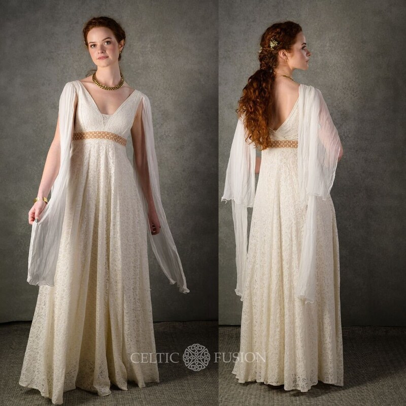 Celtic Wedding Dress Etsy