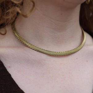 CROÍ CELTIC TORC | Celtic Necklace, Handcrafted Brass Celtic Jewellery, Celtic Knotwork Torc, Twisted Celtic Torc | Celtic Fusion