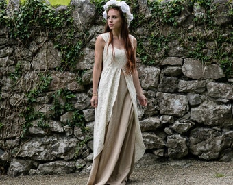 ANU GODDESS DRESS | Wedding Dress, Celtic Fusion, Natural Wedding Dress, Celtic Wedding Dress, Renaissance Dress, Custom Made, Pagan