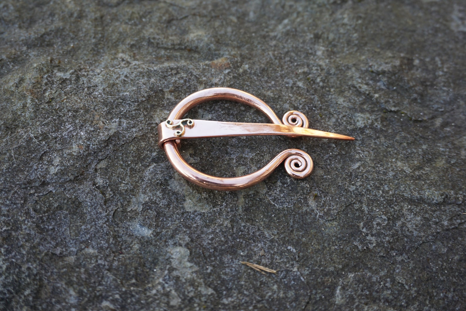 UISNEACH PENANNULAR BROOCH Brass Brooch Celtic Symbolism Etsy