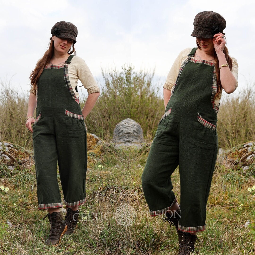 Salopette jardinage femme en velours Outfit Verdemax
