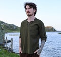 MEDIEVAL TUNIC | Mens Viking Shirt, Men's Long Sleeve Top, Mens Cottagecore Clothing, Medieval Celtic Shirt, Mens Cottagecore Shirt. product logo
