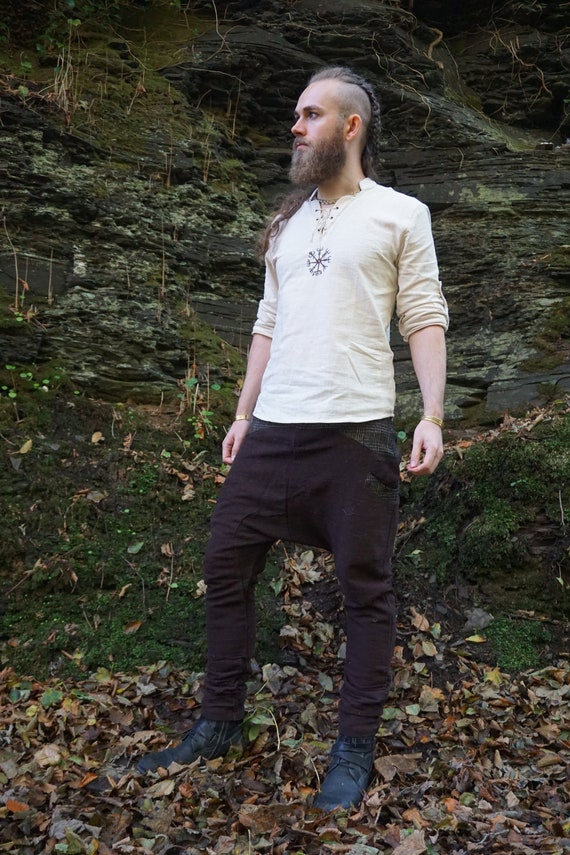 drop Crotch Trousers/ Wide Leg 
