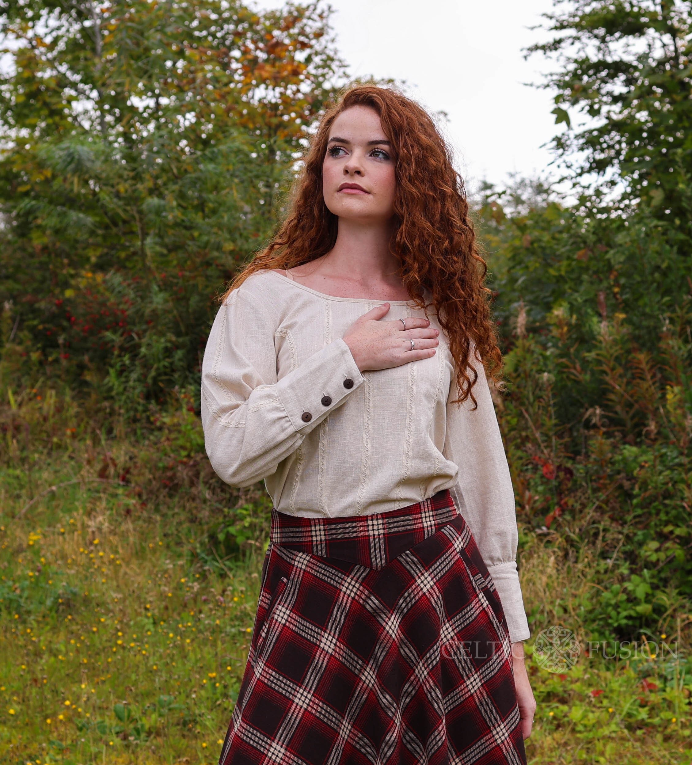 White Balloon Sleeve Blouse - Etsy