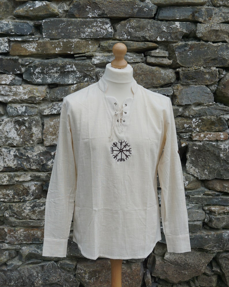 viking Shirt, celtic tunic, vegvisir symbol, celtic symbol, celtic outfit, celtic shirts, Mens viking wedding clothes, Mens celtic, Irish clothing men, Celtic Outfit, Celtic clothing