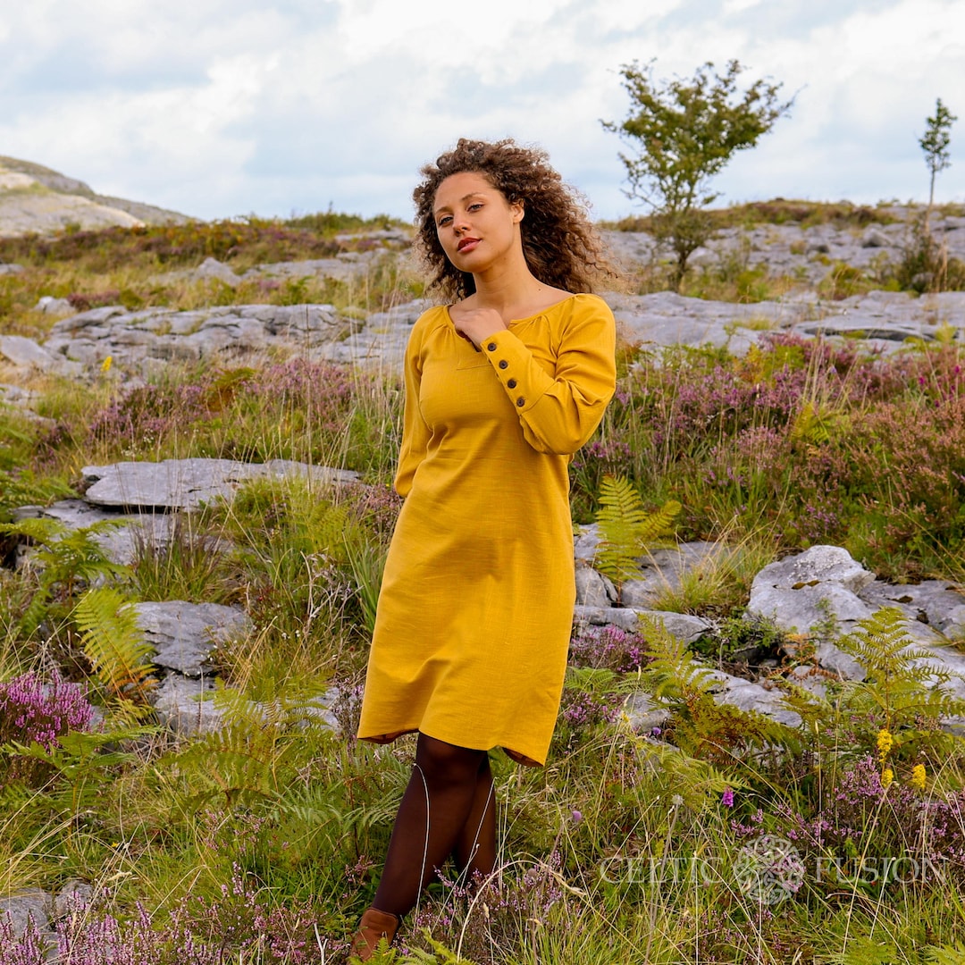Tuberose Dress - Mustard main image 1
