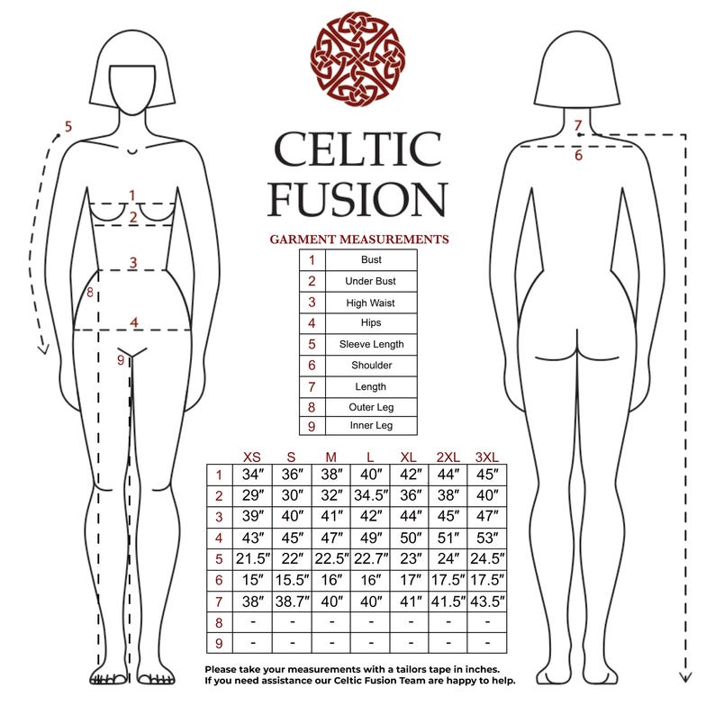 Green Celtic Dress: 100% Quality Cotton Medieval Style with Knot Embroidery image 10