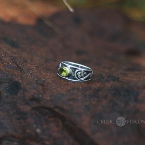 Precious Ring, Sterling Silver, Ethereal Ring, Celtic Ring, Red Garnet Ring, Celtic Jewellery, Irish Designs
