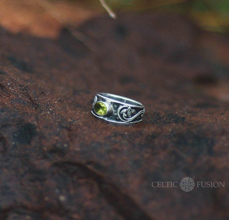 Precious Ring, Sterling Silver, Ethereal Ring, Celtic Ring, Red Garnet Ring, Celtic Jewellery, Irish Designs