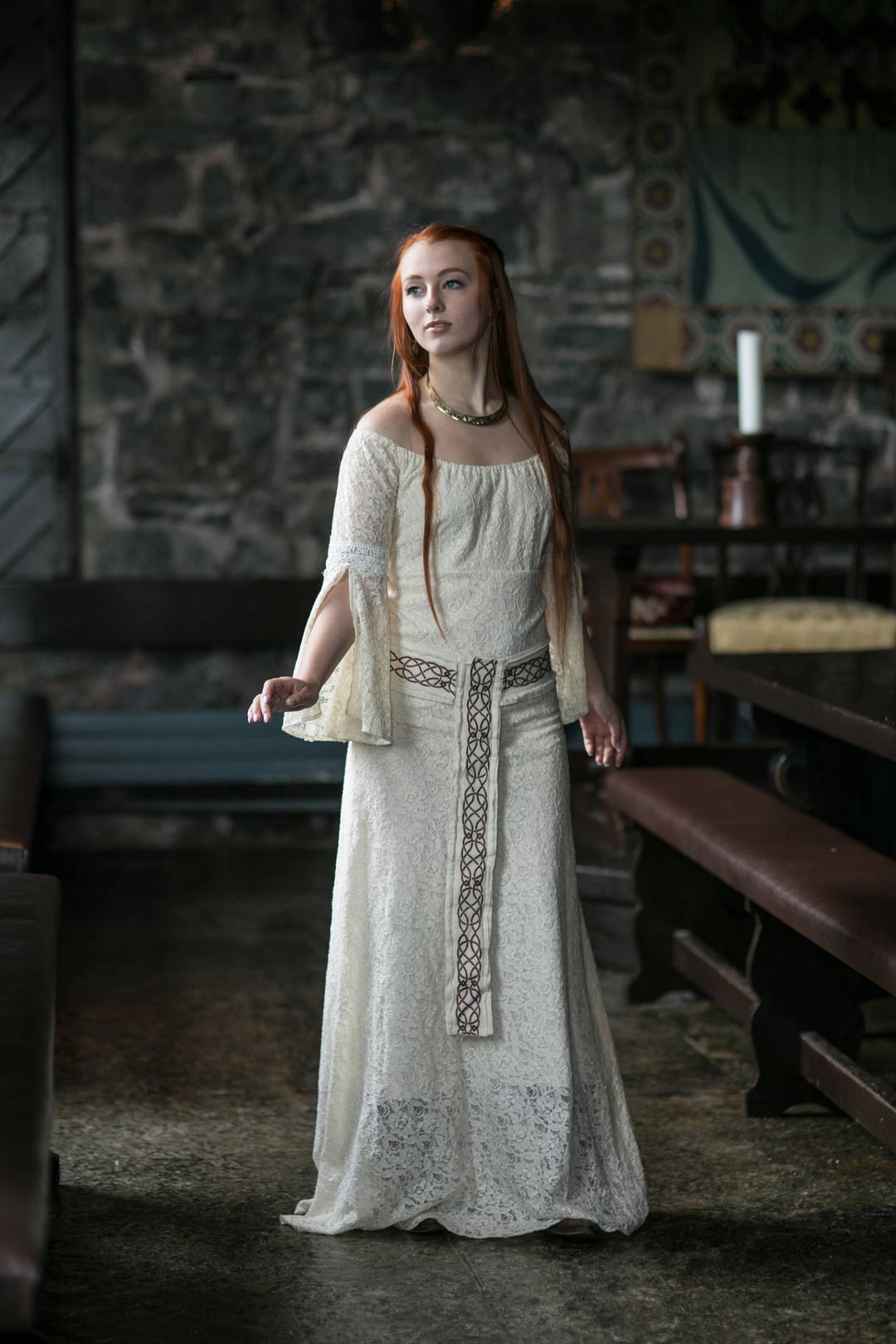 FÓDLA CELTIC DRESS Pagan Hand-fasting Wedding Dress, Sleeved Wedding Dress,  Celtic Wedding Dress, Woodland Dress, Custom Made, Pagan. -  Canada