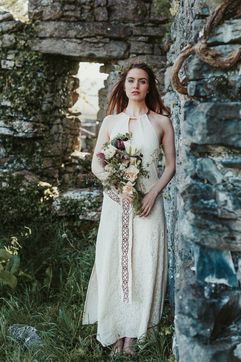 Medb pagan Hochzeitskleid keltische Hochzeit natürliche | Etsy