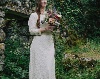 ABITO DA SPOSA LUGHNASADH Abito da sposa celtico, abito da sposa