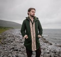 SIDHE HOODED JACKET | Green & Brown Hooded Coat, Celtic Embroidery, Viking jacket, Unisex, Viking Clothing, Vegan Jacket | Celtic Fusion product logo