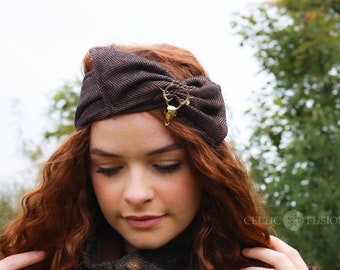 TWEED HEADBAND | Tweed Accessory, Celtic, Folk, Accessories, Retro Couture, Contemporary Tweed, Tweed, Fleece Lined Headband Winter Headband