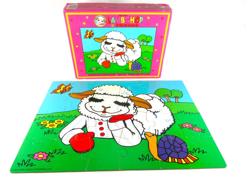 Vintage Shari Lewis' LAMB CHOP & Friends 24 Piece PreSchool Jigsaw