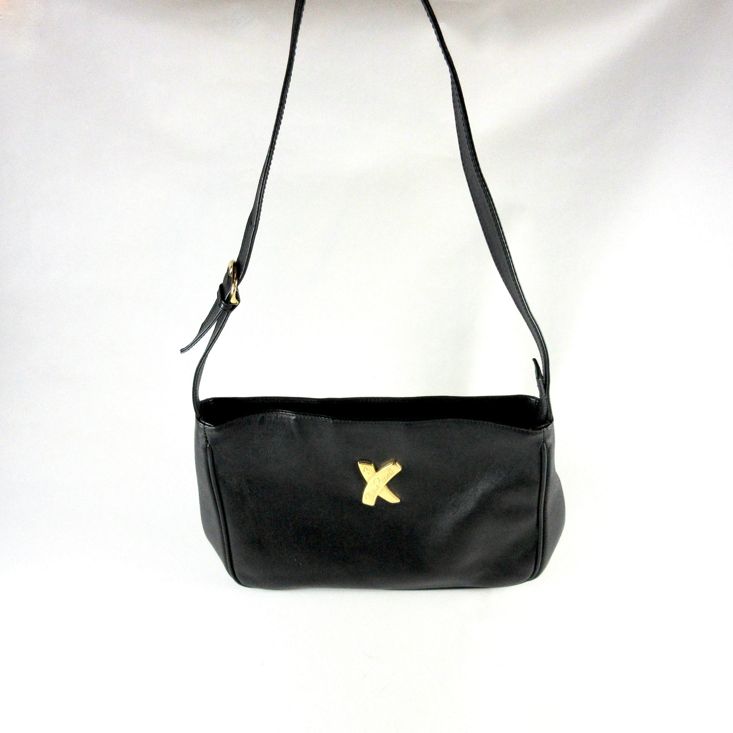 Vintage by PALOMA PICASSO Black Genuine Leather Handbag