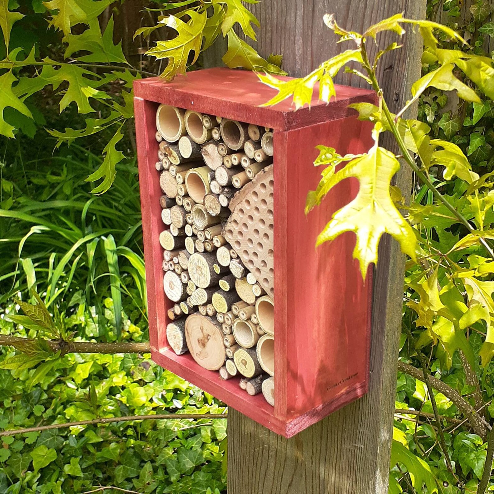 Insect Hotel Bug Habitat Bee House 9.5x6.5 Mason Bee No. 30 Etsy
