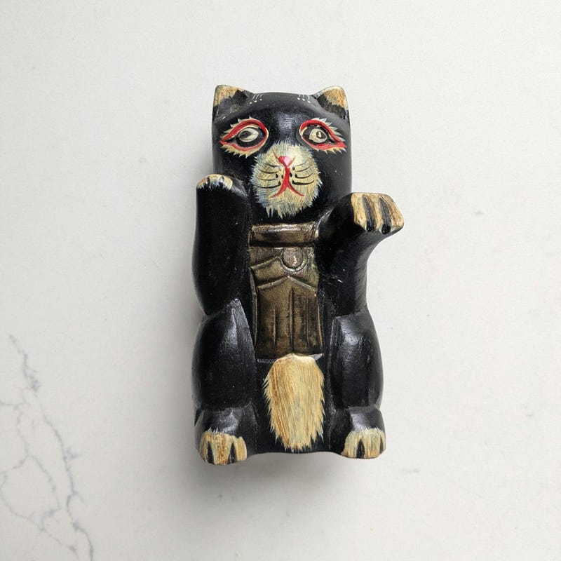Wood Cat Nutcracker main image 0