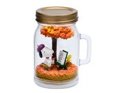 Peanuts Snoopy Terrarium On Vacation 4-Inch Rement Mini-Figure - 5