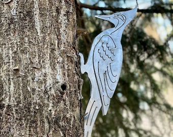 Metal Bird - Steel Woodpecker