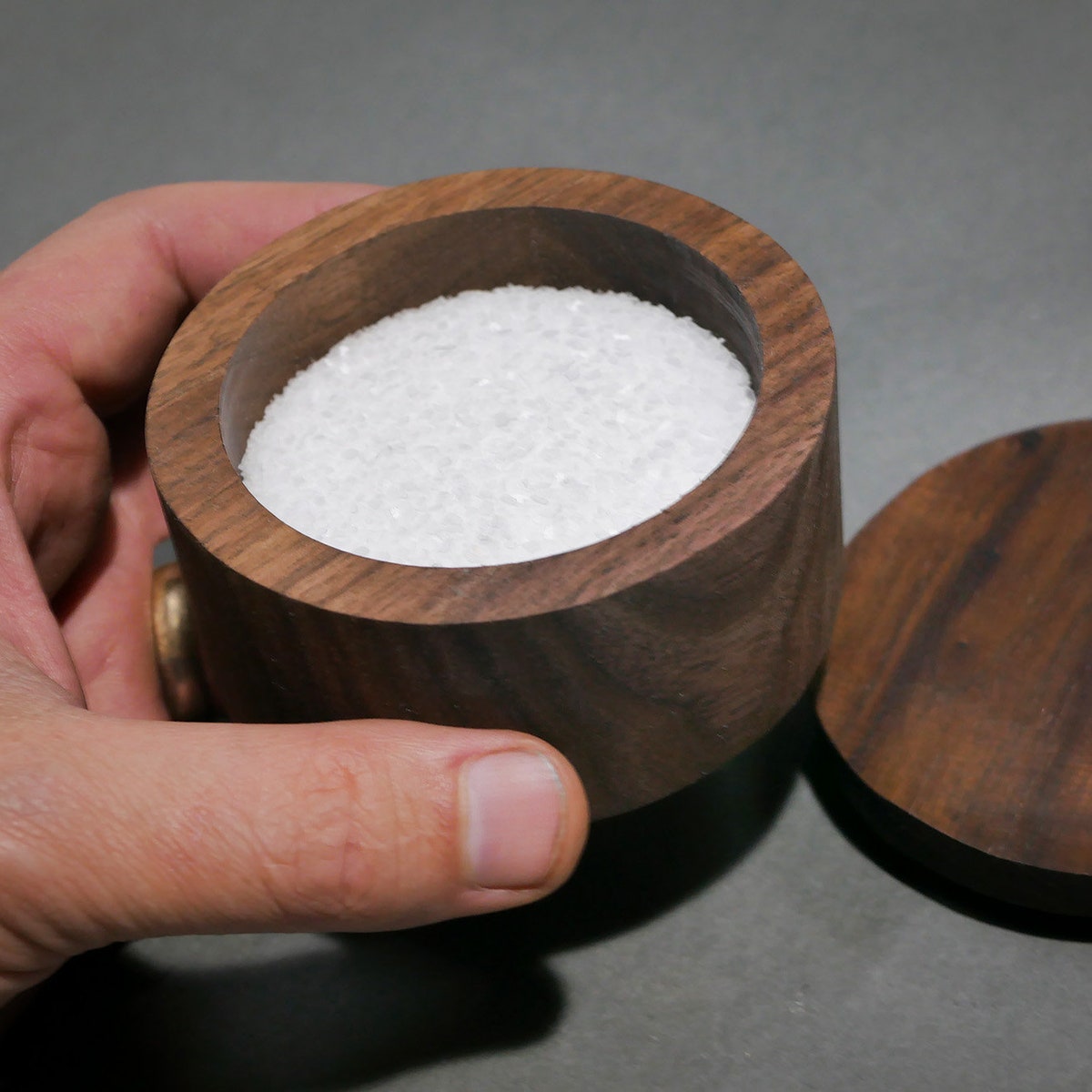 Salt Cellar - Walnut - Etsy