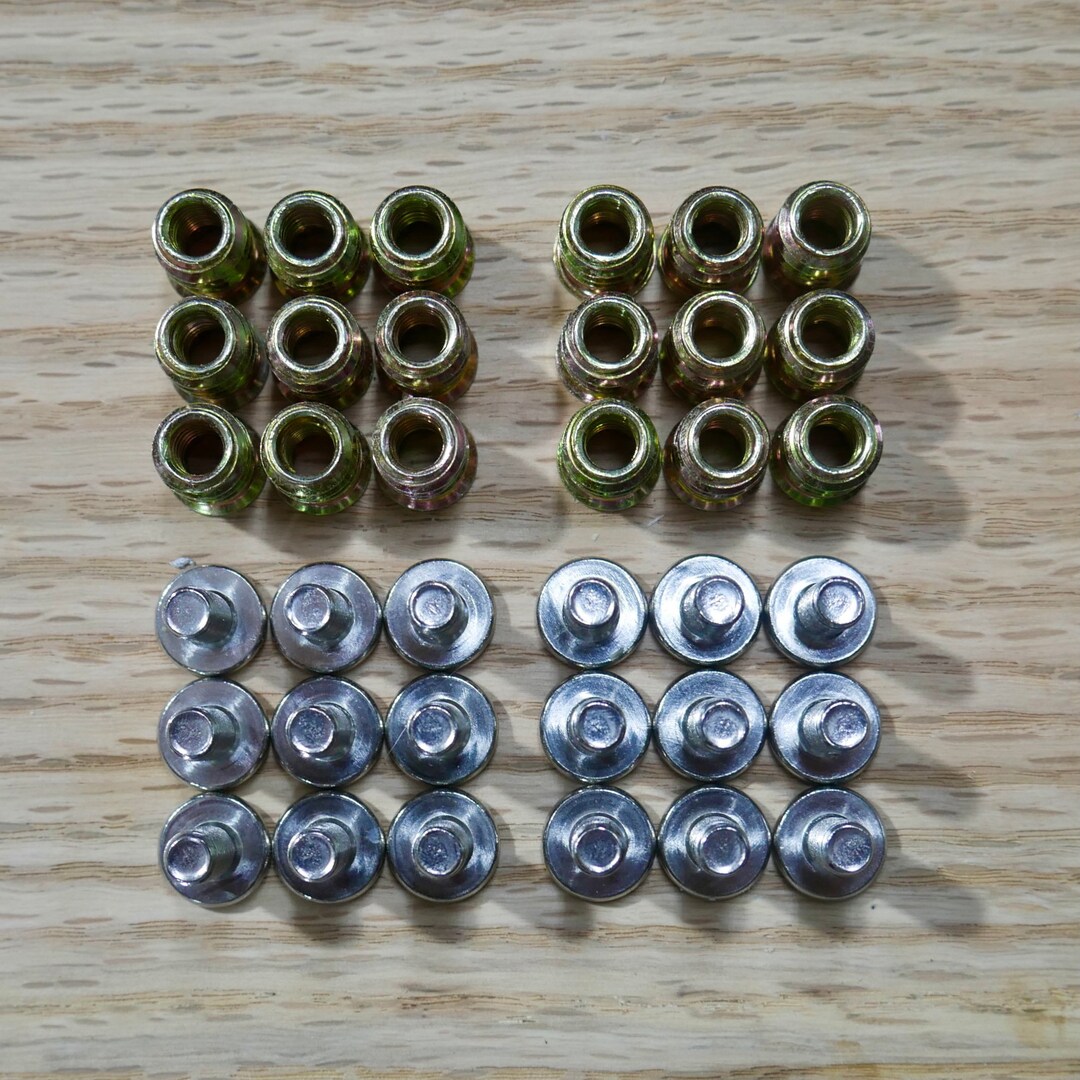 Hardware Inserts and Screws (36 Pieces) - Etsy