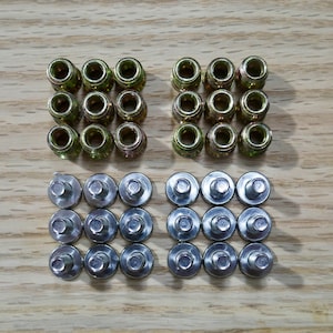 Hardware Inserts and Screws (36 Pieces)